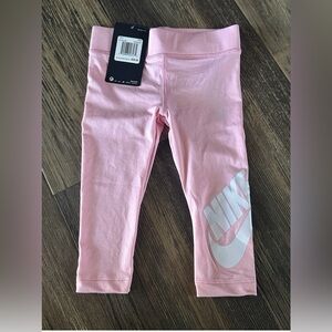 NIKE pink stretch leggings toddler girl 2T NEW 1-2 yrs old